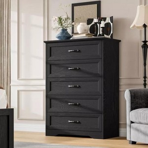 Modern Dresser Cabinet with Metal Handle and Anti-Collapse Safety Design, 47.2" Dresser Cabinet for Bedroom Entryway, Living Room - 1 of 4