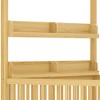KTMBDW Canopy Bed Frame with 2 Tier Storage Shelves and Guardrails, Montessori Floor Bed with Fence for Girls, Boys - 4 of 4