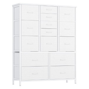 Dresser for Bedroom with 15 Fabric Drawers, Chest of Drawers, Tall Chest Storage Tower - 1 of 4