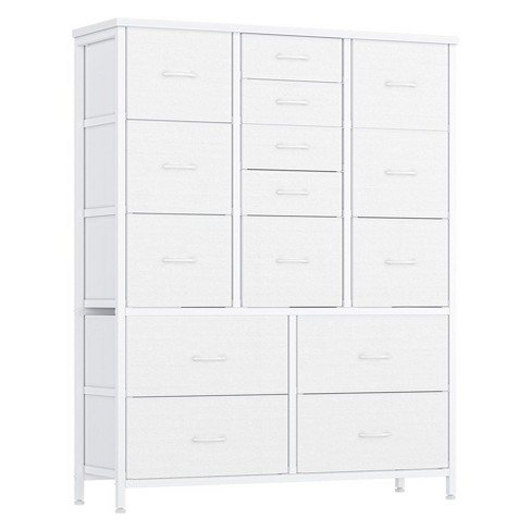 Dresser For Bedroom With 15 Fabric Drawers, Chest Of Drawers, Tall ...