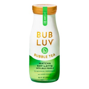 BUBLUV Bubble Tea Matcha Soy Latte with Jelly Pearls - 9.5 fl oz - 1 of 4