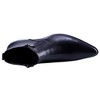 Santimon Men's Ankle Genuine Leather Dress Fashion Zipper Pointed Toe Casual Boots Black - 3 of 4