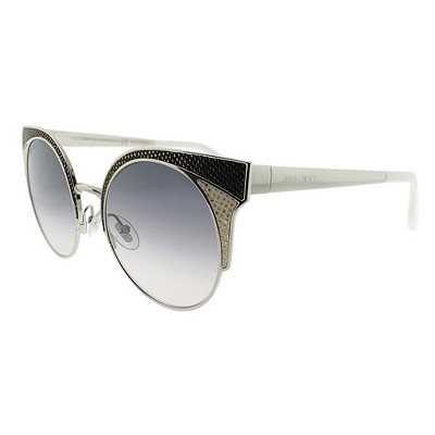 Jimmy Choo  PSY Mens Fashion Sunglasses Black Pale Gold Dark Silver 51mm