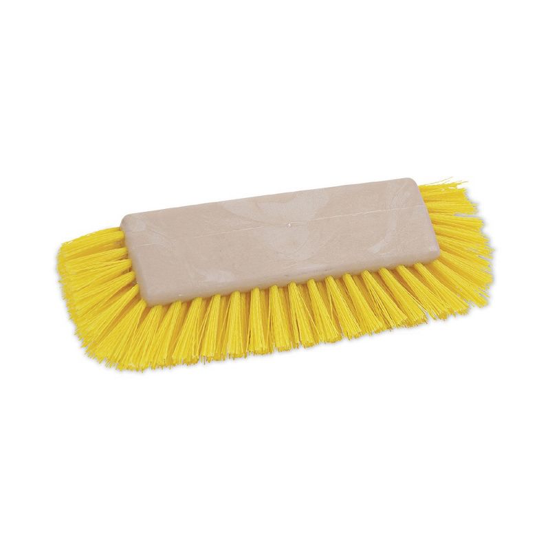Boardwalk - Dual-Surface Scrub Brush Plastic Fill 10" - Yellow, 1 of 2