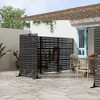 Dovelina Outdoor Freestanding Metal Privacy Screen Decorative Garden Fence - 3 of 4