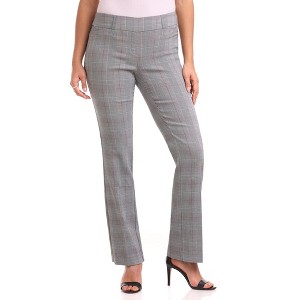 Rekucci Women's Pull-On Comfort Barely Bootcut Dress Pants - 1 of 4