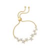 Ross-Simons 0.50 ct. t.w. Diamond Star Bolo Bracelet in 18kt Gold Over Sterling Size - 3 of 4