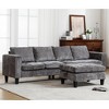 NicBex Upholstered Modular Sectional Sofa Modern Convertible Sectional Sofa Chenille Fabric L-Shaped Couch for Living Room,Apartment - 2 of 4