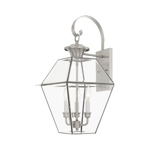 Livex Lighting Westover 3 - Light Wall Light in  Brushed Nickel - 1 of 4