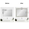 Amanti Art Mirror Makeover Bathroom Mirror Frame Border Kit - Fully Assembled Peel and Stick Frame - Mirror NOT Included - Dove Greywash Narrow Trim - 3 of 4