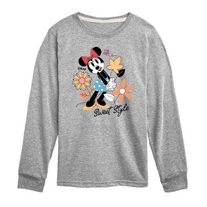 Boys' - Disney - Minnie Mouse Sweet Style Long Sleeve Graphic T-Shirt - 1 of 4