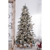 Gulches Set of 6 Exquisite 2.8" x 3" Glass Christmas Ball Ornaments - Elegant Decorative Hanging Accents for Holiday and Event Decor - 3 of 4