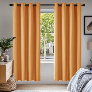 Deconovo Grommet Curtains 2 Panels, Thermal Insulated, 38"W - 1 of 4