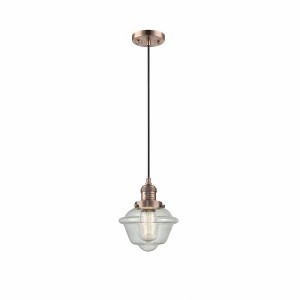 Oxford - 1 Light Cord Hung Mini Pendant In Traditional Style-8 Inches Tall and 7.5 Inches Wide - 1 of 1