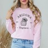 Simply Sage Market Women's Graphic Sweatshirt Embroidered Arizona Flower - Black - 2 of 4