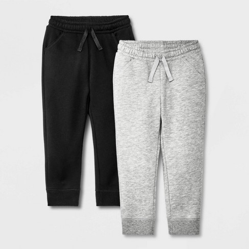 Girls' Cozy Jogger Pants - Cat & Jack™ Solid Black Xs : Target