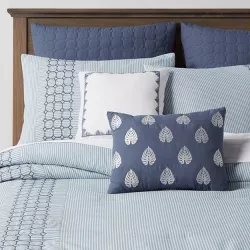 Queen 8pc MontClair Hotel Comforter Set Blue - Threshold™