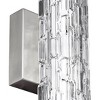Generation Lighting Cutler 24" Satin Nickel Rock Glass LED Bath Light - 2 of 4