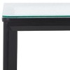 Benecarlo Wood And Glass Top Accent Table - SFV2158B - Black/Clear - Safavieh Couture - 3 of 4