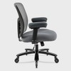400 lb Big & Tall Mesh Chair: Wide Seat, Lumbar Support, High Back Executive Swivel for Heavy People - 2 of 4