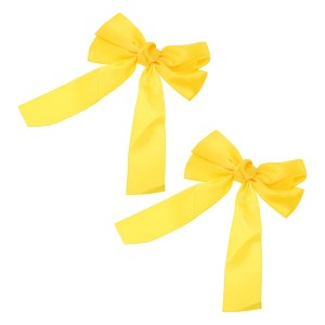 Unique Bargains Solid Bow Ribbon Duckbill Hair Clips 2 Pcs - 1 of 4