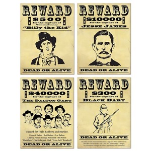 Beistle 15 1/4" Wanted Sign Cutouts 12/Pack 54183 - 1 of 1