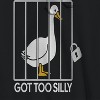 Rerun Island Men's Got Too Silly Long Sleeve Graphic Cotton Sweatshirt Hoodie - 2 of 4