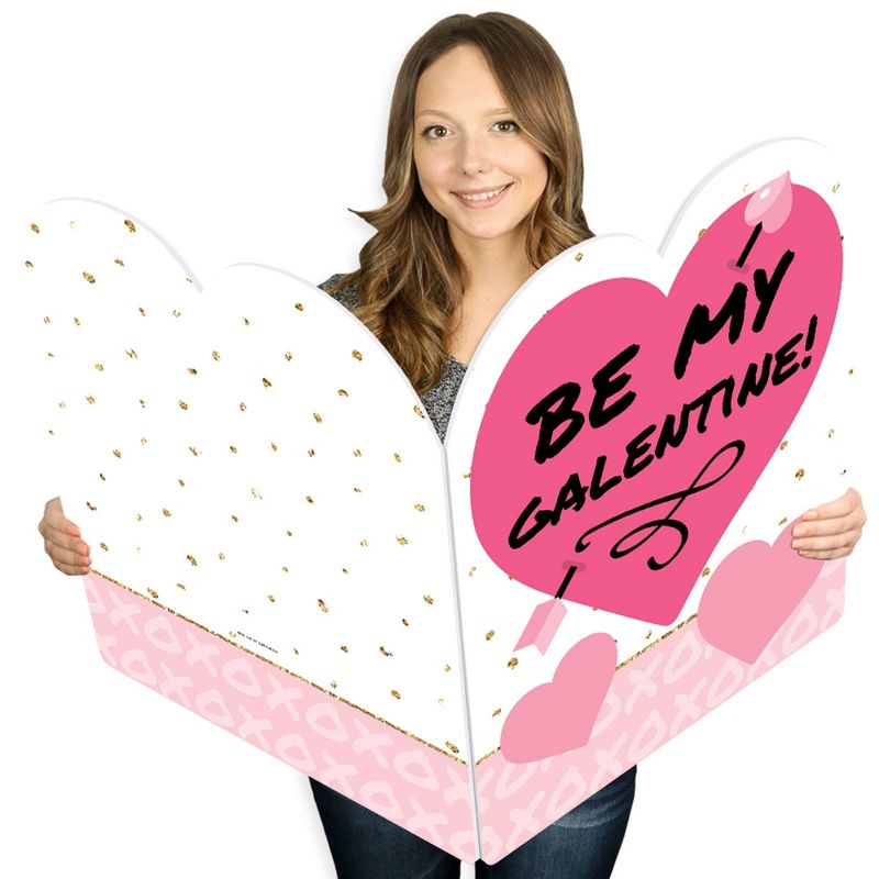Big Dot of Happiness Be My Galentine - Valentine's Day Giant Greeting Card - Big Shaped Jumborific Card, 1 of 7
