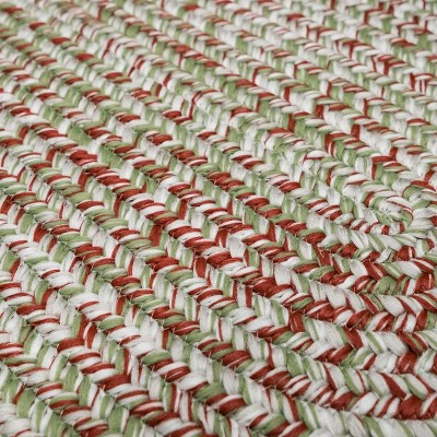 Colonial Mills Christmas Braided Tweed Rug - Xmas Multi 22 In x 34 In Oval Rug Indoor/Outdoor 100% Polypropylene