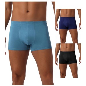 INSPIRE CHIC Men's 3 Pack Underwear Regular Fit Soft Comfortable Basic Boxer Briefs - 1 of 4