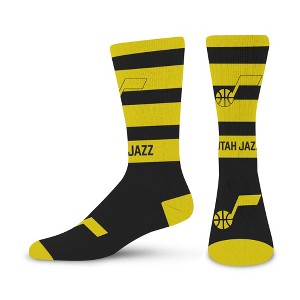 NBA Utah Jazz Rugby Double Big Crew Socks - Large - 1 of 3