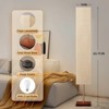 GTCLIGHTING Floor Lamp for Living Room, 3 Color Temperature Column Tall Lamp, Standing Lamp with Walnut Base Corner Floor Lamp for Bedroom, Office - 2 of 4