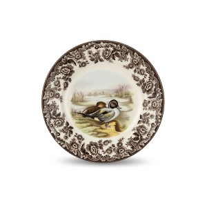 Spode Woodland 8” Dinner Plate, Perfect For Thanksgiving And Other Special Occasions, Made In England, Bird Motifs - 1 of 4