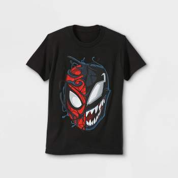 Boys' Marvel Spider-Man Venom Short Sleeve Graphic T-Shirt - Black XXL