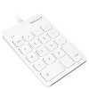 Macally Wired USB 18 Keys Number Key Pad works With Windows PC and Mac - White - 2 of 4