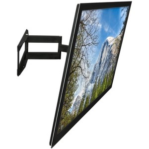 Mount-It! TV Wall Mount Full Motion, Center and Corner Installation, Tilt, Extend, Articulating TV Wall Bracket Fits up to 65 Inch TVs, Black - 1 of 4