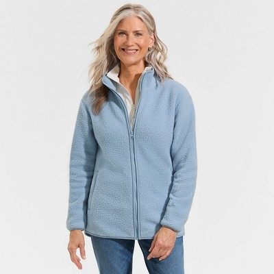 Lands' End Women's Cozy High Pile Full Zip Fleece Jacket