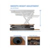 46in Adjustable Standing Desk Converter w/Monitor Stand BUNDLE Teak - Rocelco - 3 of 4