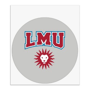 Loyola Marymount University Lions Automotive Car Window Locker Circle Bumper Sticker - 1 of 4