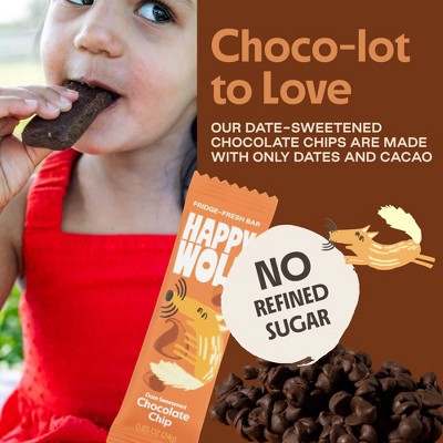 Happy Wolf Organic Kids Refrigerated Snack Bars, Chocolate Chip - 4.23oz/5ct