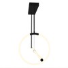 CWI Lighting Hoops 2 Light LED Chandelier With Black Finish - 2 of 4