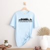 Simply Sage Market Women's Philadelphia Buildings Short Sleeve Garment Dyed Tee - 2 of 2