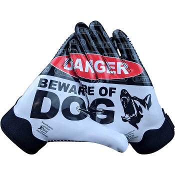 Battle Sports Beware of Dog Doom 1.0 Youth Football Receiver Gloves