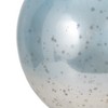 Elegant Coastal Glass & Marble Pillar Candle Holder - Handcrafted Blue Decorative Accent for Home, Office, Bedroom & Living Room - 15" Blue - 4 of 4