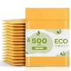 PSBM 500 #000 4x8 Kraft Bubble Padded Envelopes Mailers Inner Size 4x7 Self Adhesive - 2 of 4