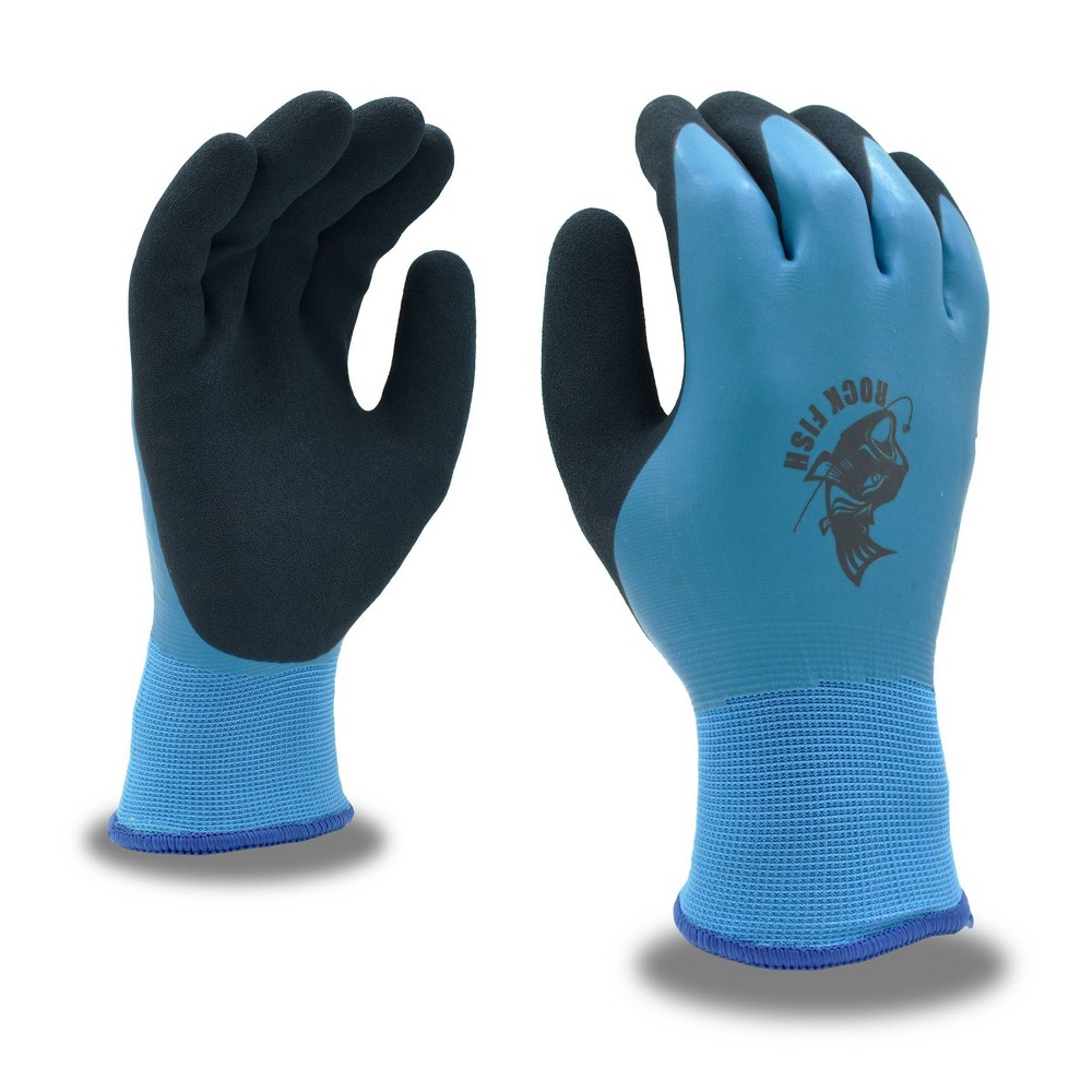Photos - Winter Gloves & Mittens Rock Fish Cordova Safety Products Wrangler Thermo Gloves - Blue L