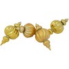 Northlight Commercial Size Shatterproof 2-Finish Finial Christmas Ornaments - Gold -10" - 4ct - image 4 of 4