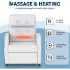 Recliner Chair with Massage & Heat - Adjustable Living Room Reclining Sofa with USB Port & Side Pockets - 4 of 4