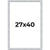 PosterPalooza | Classic Silver Picture Frame - UV Acrylic, Foam Board Backing, Hanging Hardware - 2 of 4