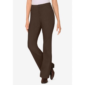 Woman Within Tall Womens Plus-Size Bootcut Stretch Comfort Denim Five-Pocket Jeans - 1 of 4